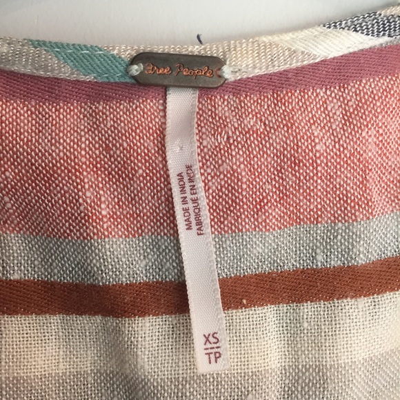 FREE PEOPLE | ‘Wrap It Up’ striped mini dress - Picture 8 of 12